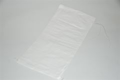 Sandsack weiss 30X60 cm leer mit Bindeband