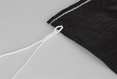Sandsack schwarz 40 x 60 cm mit Bindeband